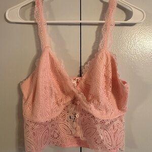 V neck lace Bralette-size L -purchased from the Buckle-Brand New with Tags